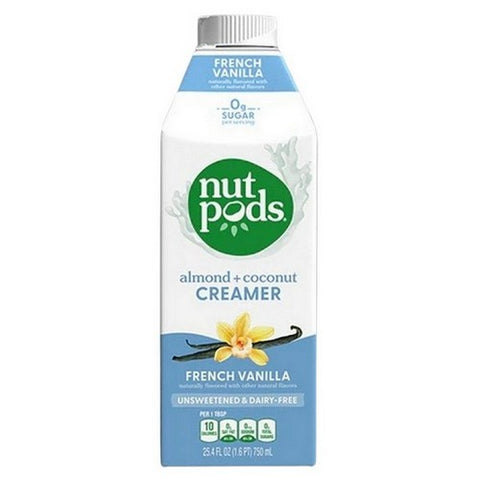Nutpods, Almonds Plus Coconut Creamer French Vanilla, 25.4 Oz (Case Of 6)