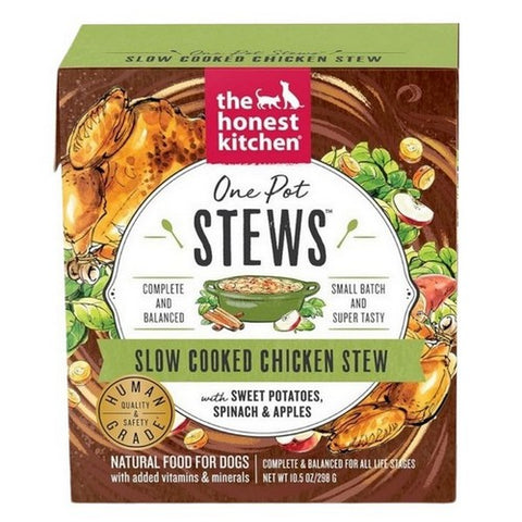 The Honest Kitchen, Stews Slow Cooked Chicken With Sweet Potatoes Spinach And Apples, 10.5 Oz (Case Of 6)