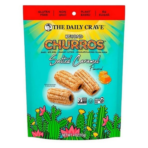 The Daily Crave, Salted Caramel Churro, 4 Oz (Case Of 6)