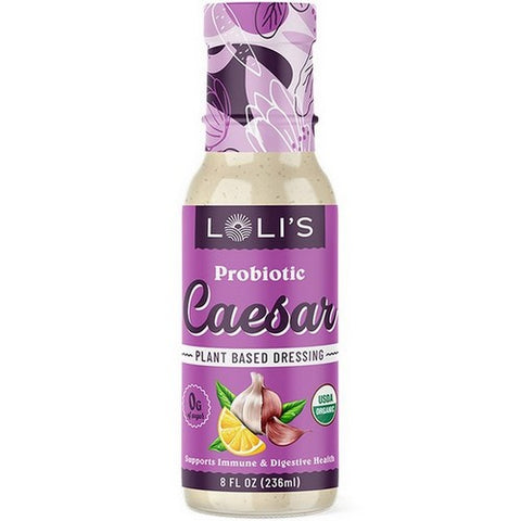 Loli's Foods, Organic Plant Based Dressing Caesar, 8 Oz (Case Of 6)