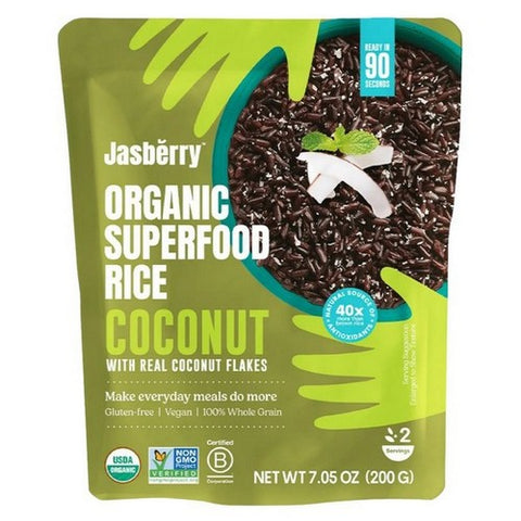 Jasberry, Superfood Coconut Rice, 7.05 Oz (Case Of 6)