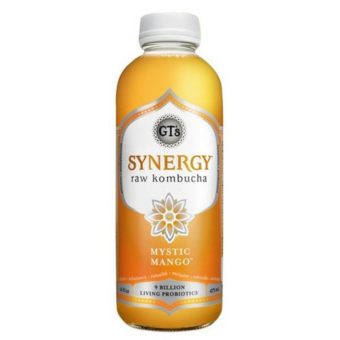 GT's, Enlightened Synergy Kombucha Mystic Mango Organic, 16 Oz (Case Of 12)