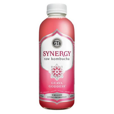 GT's, Enlightened Synergy Kombucha Guava Goddess Organic, 16 Oz (Case Of 12)