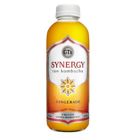 GT's, Enlightened Kombucha Gingerade, 16 Oz (Case Of 12)