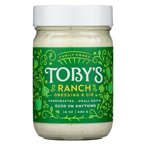 Toby's Family Foods, Ranch Dressing And Dip, 12 Oz (Case Of 6)