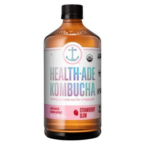 Health-Ade, Strawberry Glow Kombucha, 16 Oz (Case Of 12)