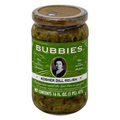 Bubbies, Kosher Dill Relish, 16 Oz (Case Of 6)