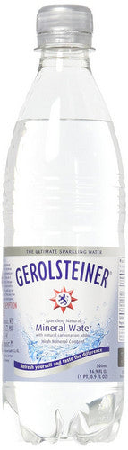 Gerolsteiner, Sparkling Natural Mineral Water, 16.9 Oz X 6 Count (Case Of 4)