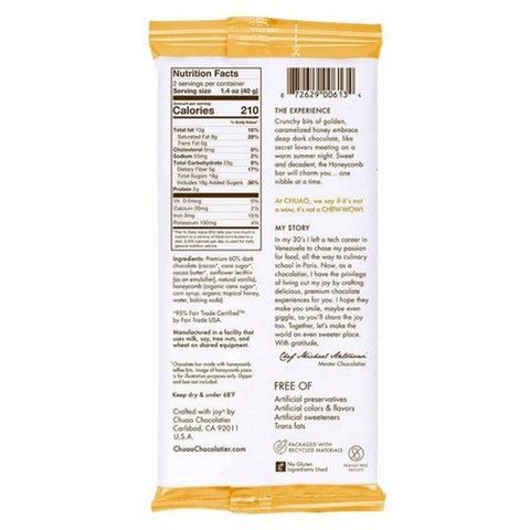 Chuao Chocolatier, Honeycomb Chocolate Bar, 2.8 Oz (Case Of 12)