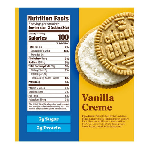 Catalina Crunch, Keto Sandwich Cookies Vanilla Creme, 5.9 Oz (Case Of 6)