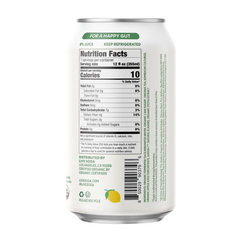 Live Soda, Kombucha Citrus Rush, 12 Oz (Case Of 6)