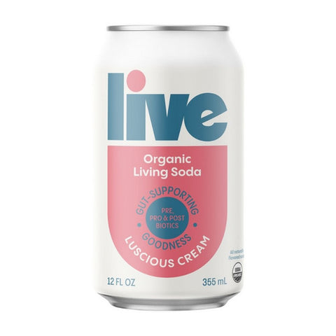 Live Soda, Organic Loscious Cream Soda, 12 Oz (Case Of 6)