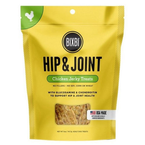 Bixbi, Hip And Joint Grain Free Jerky For Dogs Chicken Recipe, 5 Oz (Case Of 6)