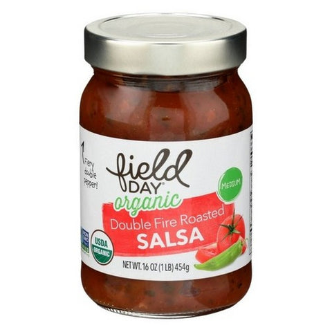 Field Day, Organic Salsa Double Fire Roasted, 16 Oz (Case Of 12)