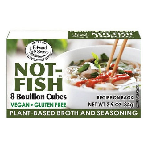 Edward And Sons, Not Fish Bouillon Cubes, 2.9 Oz (Case Of 12)