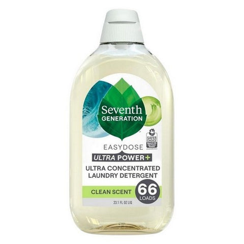 Seventh Generation, Ultra Concentrated Liquid Laundry Detergent EasyDose Clean Scent, 23.1 Oz (Case Of 6)