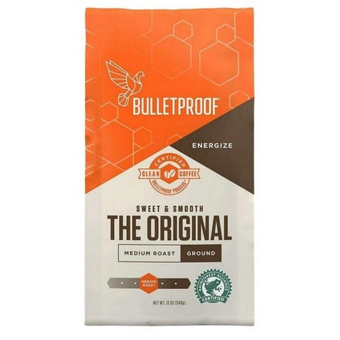 Bulletproof, Original Medium Roast Ground Coffee, 12 Oz (Case Of 6)