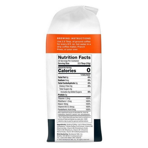 Bulletproof, The High Achiever Coffee Ground, 10 Oz (Case Of 6)