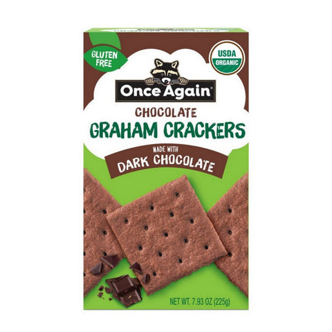 Once Again, Organic Gram Crackers Dark Chocolate, 7.95 Oz (Case Of 6)