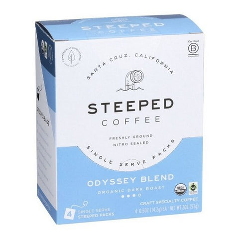 Steeped Coffee, Organic Odyssey Blend, 2 Oz (Case Of 6)