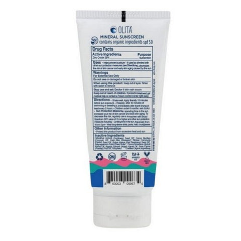 Olita, Baby Sunscreen Lotion SPF 50, 3 Oz (Case Of 6)