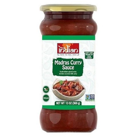 Truly Indian, Madras Curry Sauce Vegan, 13 Oz (Case Of 6)