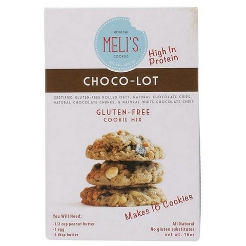 Meli's Monster Cookies, Choco Lot Gluten Free Cookie Mix, 16 Oz (Case Of 6)