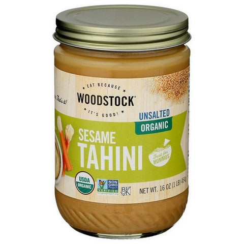 Woodstock, Unsalted Organic Sesame Tahini, 16 Oz (Case Of 12)