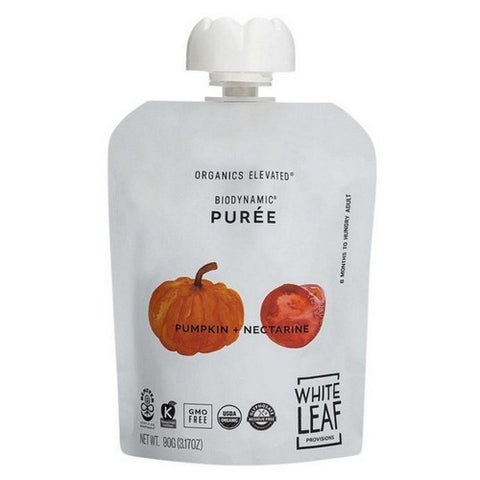 White Leaf Provisions, Baby Food Pumpkin Nectarne, 90 Grams (Case Of 6)