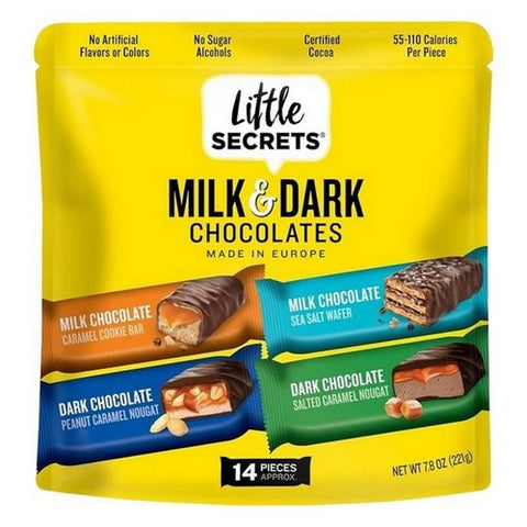 Little Secrets Llc, Milk Dark Chocolate Variety Pack, 7.8 Oz (Case Of 6)