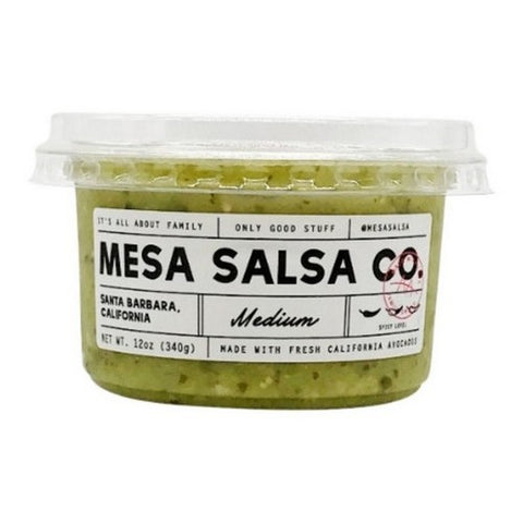 Mesa Salsa Company, Medium Green Salsa, 12 Oz (Case Of 12)