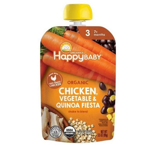 Happy Baby Food, Chicken Veg Quinoa Fiesta, 3.5 Oz (Case Of 16)