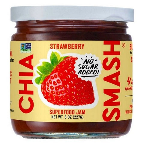 Chia Smash, Oswald Chia Smash Strawberry Jar, 8 Oz (Case Of 6)