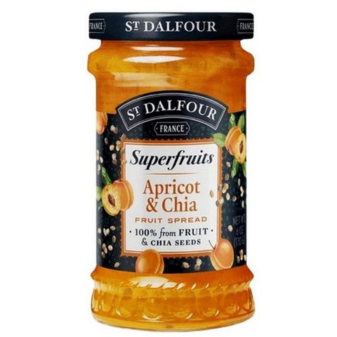 St.Dalfour, Apricot And Chia Fruit Spread, 6 Oz (Case Of 6)