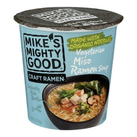 Mike's Mighty Good, Ramen Organic Vegetarian Miso Cup, 1.6 Oz (Case Of 6)