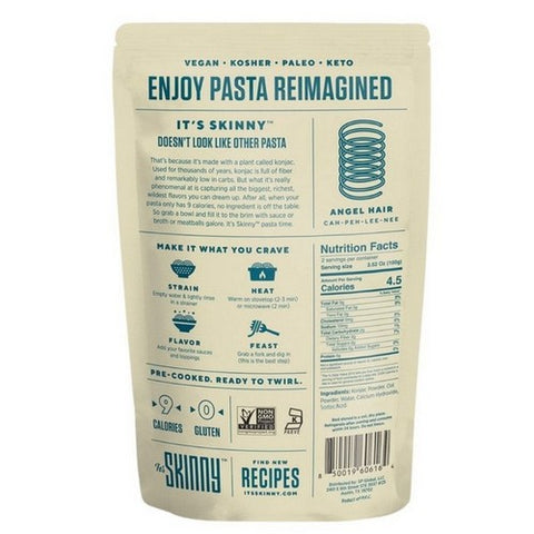 It's Skinny Pasta, Angel Hair Shape Naturally Gluten Free, 9.52 Oz (Case Of 6)
