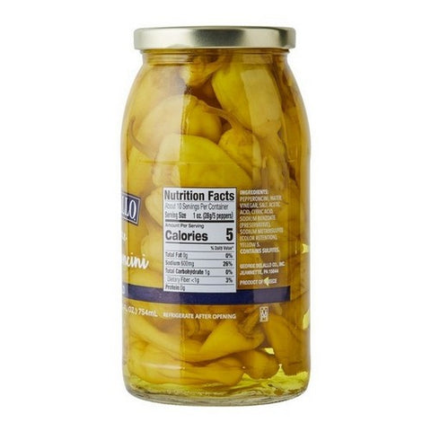 Delallo, Whole Pepperoncini Mild, 25.5 Oz (Case Of 6)