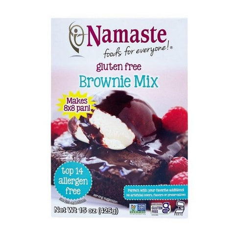 Namaste Foods, Brownie Mix Gluten Free, 15 Oz (Case Of 6)