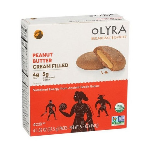 Olyra, Organic Oil Peanut Butter Breakfast Biscuit, 5.3 Oz (Case Of 6)