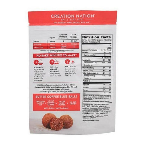Creation Nation, Cocoa For Coconuts Paleo Energy Bite Mix, 7.1 Oz (Case Of 6)