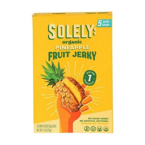 Solely, Pineapple Fruit Jerky, 4.1 Oz (Case Of 6)