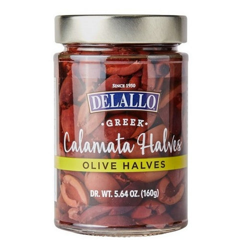 Delallo, Specialty Olives Calamata Halves, 5.64 Oz (Case Of 6)