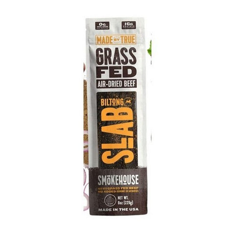 Made By True, Grass Fed Smoke House Slab Beef, 8 Oz (Case Of 6)