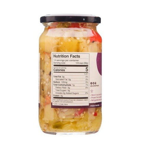 Pickerfresh, Fire Roasted Eggplant With Red Pepper, 15 Oz (Case Of 6)