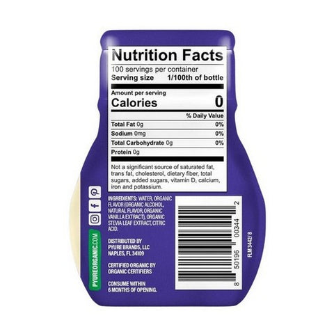 Pyure, Organic Vanilla Liquid Stevia Extract, 1.8 Oz (Case Of 6)