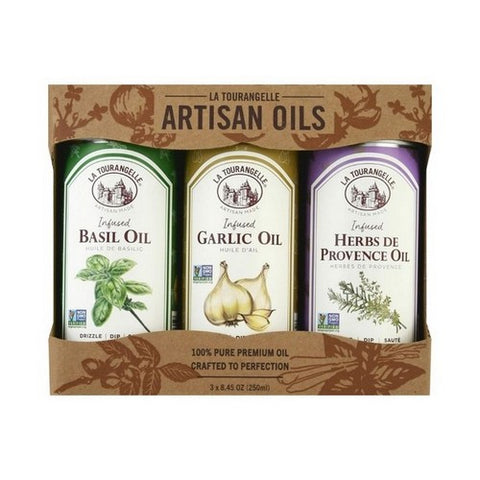 La Tourangelle, French Infused Trio Artisan Oils, 8.45 Oz X 3 Count (Case Of 12)