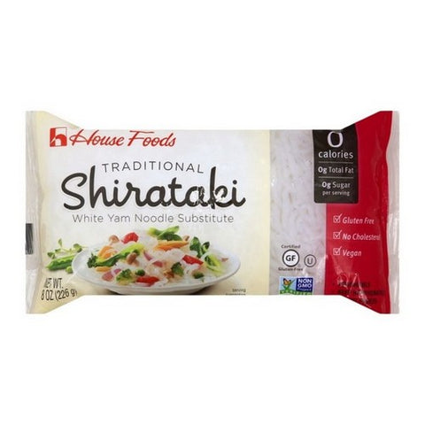 House Foods, Traditional Shirataki White Yam Noodle, 8 Oz (Case Of 12)