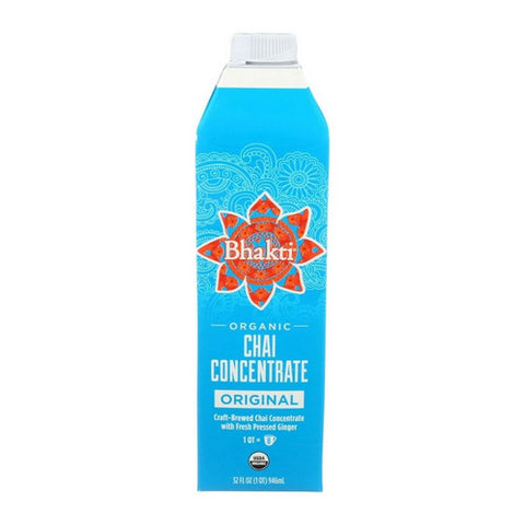 Bhakti Chai, Original Chai Concentrate, 32 Oz (Case Of 6)