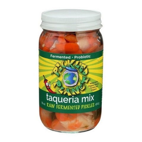 Pickled Planet, Raw Fermented Pickles Taqueria Mix, 16 Oz (Case Of 6)