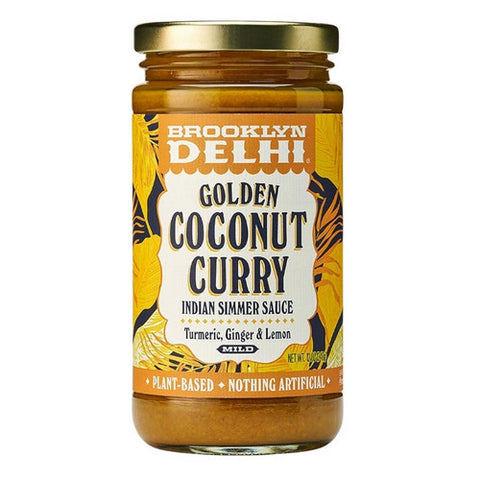 Brooklyn Delhi, Golden Coconut Curry Indian Simmer Sauce, 12 Oz (Case Of 6)